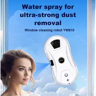 ​Liectroux YW610 robot window cleaner single water spray 2800Pa suction power 30ml water tank border detection remote control 20min power failure protection 379