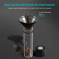 ​MHW-3BOMBER Coffee Canisters Set 10 Airtight Containers with Silicone Ring Exhaust Valve for Single Dose Coffee Bean Storage Dishwasher Safe  Multifunctional Food Storage with Hopper 8 Tubes Stand 454