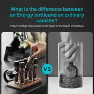 ​MHW-3BOMBER Coffee Canisters Set 10 Airtight Containers with Silicone Ring Exhaust Valve for Single Dose Coffee Bean Storage Dishwasher Safe  Multifunctional Food Storage with Hopper 8 Tubes Stand 454