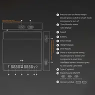 ​MHW-3BOMBER Mini Coffee Scale with Timer 2kg/0.1g Accurate 3 Modes Type-C Rechargeable Portable Digital Scale for Espresso & Pour Over Coffee - White 456