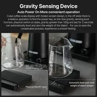 ​MHW-3BOMBER Mini Coffee Scale with Timer 2kg/0.1g Accurate 3 Modes Type-C Rechargeable Portable Digital Scale for Espresso & Pour Over Coffee - White 456