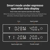 ​MHW-3BOMBER Mini Coffee Scale with Timer 2kg/0.1g Accurate 3 Modes Type-C Rechargeable Portable Digital Scale for Espresso & Pour Over Coffee - White 456