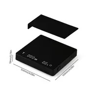 ​MHW-3BOMBER Mini Coffee Scale with Timer 2kg/0.1g Accurate 3 Modes Type-C Rechargeable Portable Digital Scale for Espresso & Pour Over Coffee - White 456