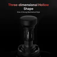 ​MHW-3BOMBER Ripple Base Coffee Tamper  Constant Pressure 4 Spring System Sound Feedback Self Adjustable Depth Auto Reset 304 Stainless Steel Base Ergonomic Handle 453