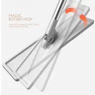 Microfiber Mop with Bucket Washable Reusable Floor Mop with Soft Refill Pads for Hardwood Wood Floors Dry Wet Cleaning 432