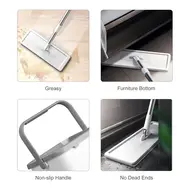 Microfiber Mop with Bucket Washable Reusable Floor Mop with Soft Refill Pads for Hardwood Wood Floors Dry Wet Cleaning 432