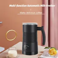​Milk Frother 4 in 1 Electric Automatic Hot Cold Foam Maker 400W 11.84oz 350ml Detachable Non Stick Interior for Coffee & Hot Milk - 2Pcs - White 363