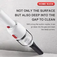 ​​Mini Home Handheld Cordless Car Vacuum Cleaner for Car Home Office - White 396