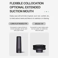 ​​Mini Home Handheld Cordless Car Vacuum Cleaner for Car Home Office - White 396