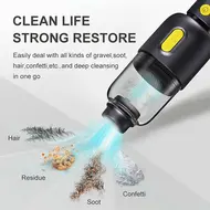 ​​Mini Home Handheld Cordless Car Vacuum Cleaner for Car Home Office - White 396