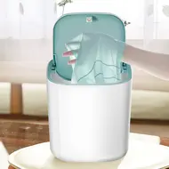 ​Mini Washing Machine Portable Rotating Ultrasonic Turbine Underwear & Socks Washer for Home Dormitory -  White 438