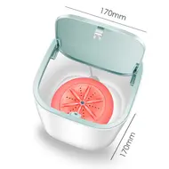 ​Mini Washing Machine Portable Rotating Ultrasonic Turbine Underwear & Socks Washer for Home Dormitory -  White 438