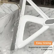 Multifunctional Broom Househole Silicone Floor Scraper & Lightweight Broom Sweeper for Living Room Kitchen Bathroom - Qrange 429