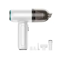 ​Multifunctional Car Vacuum Cleaner Portable Brushless 98000rpm Vacuum Cleaner Household Cordless Dual Purpose Vacuum Cleaner High Power Vacuum Cleaner with LED Lighting - White 392