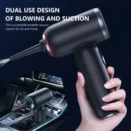 ​Multifunctional Car Vacuum Cleaner Portable Brushless 98000rpm Vacuum Cleaner Household Cordless Dual Purpose Vacuum Cleaner High Power Vacuum Cleaner with LED Lighting - White 392