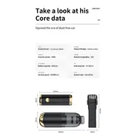 ​Multifunctional cordless car vacuum cleaner High performance home vacuum cleaner 3-in-1 vacuum cleaner and power bank and light - White 411