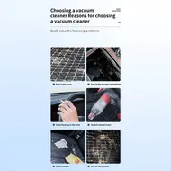 ​Multifunctional cordless car vacuum cleaner High performance home vacuum cleaner 3-in-1 vacuum cleaner and power bank and light - White 411