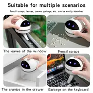 ​Portable Cute Cartoon Vacuum Cleaner Cordless Table Vacuum Cleaner Mini Desktop Vacuum Cleaner 389