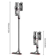 ​SOKANY 2 in 1 Handheld Vacuum Cleaner for Home 2000W 15000Pa Household 3 Gear Adjustable Vacuum Cleaner with Removable Stick Rotating Head 3 Suction Nozzles 1.1L Visible Dust Cup 435