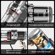 ​SOKANY 2 in 1 Handheld Vacuum Cleaner for Home 2000W 15000Pa Household 3 Gear Adjustable Vacuum Cleaner with Removable Stick Rotating Head 3 Suction Nozzles 1.1L Visible Dust Cup 435