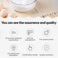 ​SOKANY 6651 Electric Hand Mixer 800W 5 Speeds with Dough Hook for Whipping Mixing Cookies Cakes Eggs & Dough 364