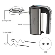 ​SOKANY 6651 Electric Hand Mixer 800W 5 Speeds with Dough Hook for Whipping Mixing Cookies Cakes Eggs & Dough 364