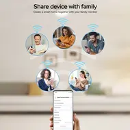 ​LCD digital thermostatic radiator valve for Tuya Zigbee APP mini radiator valve smart temperature controller automatic radiator voice control thermostat control switch touchscreen - White 559