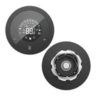 ​LCD digital thermostatic radiator valve for Tuya Zigbee APP mini radiator valve smart temperature controller automatic radiator voice control thermostat control switch touchscreen - White 559