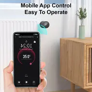 ​LCD digital thermostatic radiator valve for Tuya Zigbee APP mini radiator valve smart temperature controller automatic radiator voice control thermostat control switch touchscreen - White 559