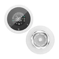 ​LCD digital thermostatic radiator valve for Tuya Zigbee APP mini radiator valve smart temperature controller automatic radiator voice control thermostat control switch touchscreen - White 559