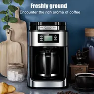 ​1050W Programmable Coffee Maker with Timer 1.2L Large Capacity 2-8 Cups Grind and Brew Automatic Drip Coffee Machine with BuiltIn Burr Coffee Grinder 483