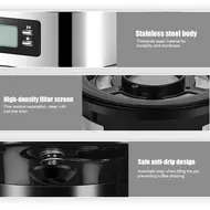 ​1050W Programmable Coffee Maker with Timer 1.2L Large Capacity 2-8 Cups Grind and Brew Automatic Drip Coffee Machine with BuiltIn Burr Coffee Grinder 483