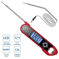 ​2 in 1 Dual Probe Instant Reading Food Meat Thermometer for Kitchen Cooking Oven Grilling with Alarm Backlight Waterproof 532