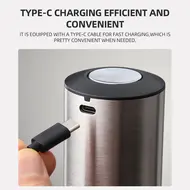 ​304 Stainless Steel Electric Wine Decanter Dispenser Automatic Type C Charging Cordless Wine Aerator Pourer with Storage Base Inclined Outlet Retractable Dispensing Tube - 2Pcs 527