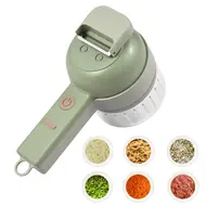 ​4 In 1 Handheld Electric Food Chopper Vegetable Cutter Set  USB Powered for Garlic Chili Onion Celery Ginger 510