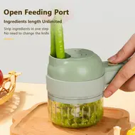 ​4 In 1 Handheld Electric Food Chopper Vegetable Cutter Set  USB Powered for Garlic Chili Onion Celery Ginger 510