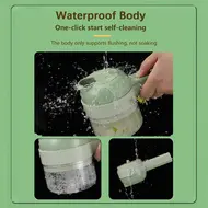 ​4 In 1 Handheld Electric Food Chopper Vegetable Cutter Set  USB Powered for Garlic Chili Onion Celery Ginger 510