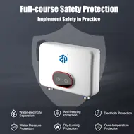 ​5.5KW Tankless Electric Water Heater 220V LED Digital Display 30-55 ºC with Overheat Protection 541