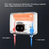​5.5KW Tankless Electric Water Heater 220V LED Digital Display 30-55 ºC with Overheat Protection 541