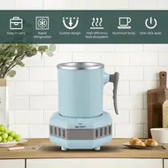 ​Aluminum Beverage Cooler and Mug Warmer with Handle for Desk 15oz Portable Electric Bottle Can Cooler Warmer for Coffee Beer Wine Juice Milk -  White 530