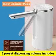 Automatic Water Dispenser with Water Quantity Selection for Universal Gallon Bottles Electric Foldable Pump USB Charging - White 526