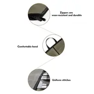 ​Canvas Chef's Knife Roll Bag with Durable Handles  Knife Case 4 Slots 515