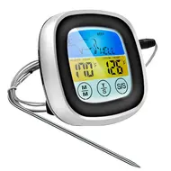 Digital Kitchen Thermometer Probe Color Touch Screen Meat Barbecue Food Temperature Measurement Tool - 2Pcs 506
