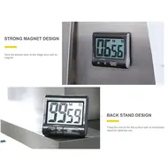 Digital Kitchen Timer with Strong Magnet Back Stand Hanging Hole & Loud Alarm - 2Pcs 517