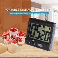 Digital Kitchen Timer with Strong Magnet Back Stand Hanging Hole & Loud Alarm - 2Pcs 517