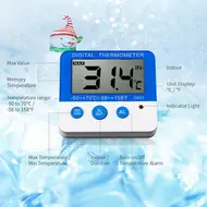 ​Digital Refrigerator Freezer Thermometer Accurate Fridge Temperature Monitoring 528