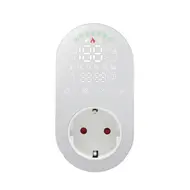 ​WiFi Intelligent LED Thermostat 16A Breeding Incubation Constant Temperature Socket Energy Saving Timer Socket - White 552