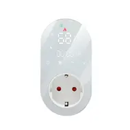 ​WiFi Intelligent LED Thermostat 16A Breeding Incubation Constant Temperature Socket Energy Saving Timer Socket - White 552