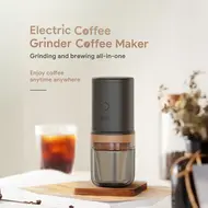 Electric Burr Coffee Grinder 24W Portable USB Rechargeable 25 Gears Adjustable Burr Mill with Stainless Steel Core & Cleaning Brush 465
