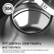 ​Electric Gooseneck Kettle 1200W Stainless Steel NTC Temp Control LCD Display Auto Shut Off 0.9L Pour Over Coffee  Tea Boiler 479